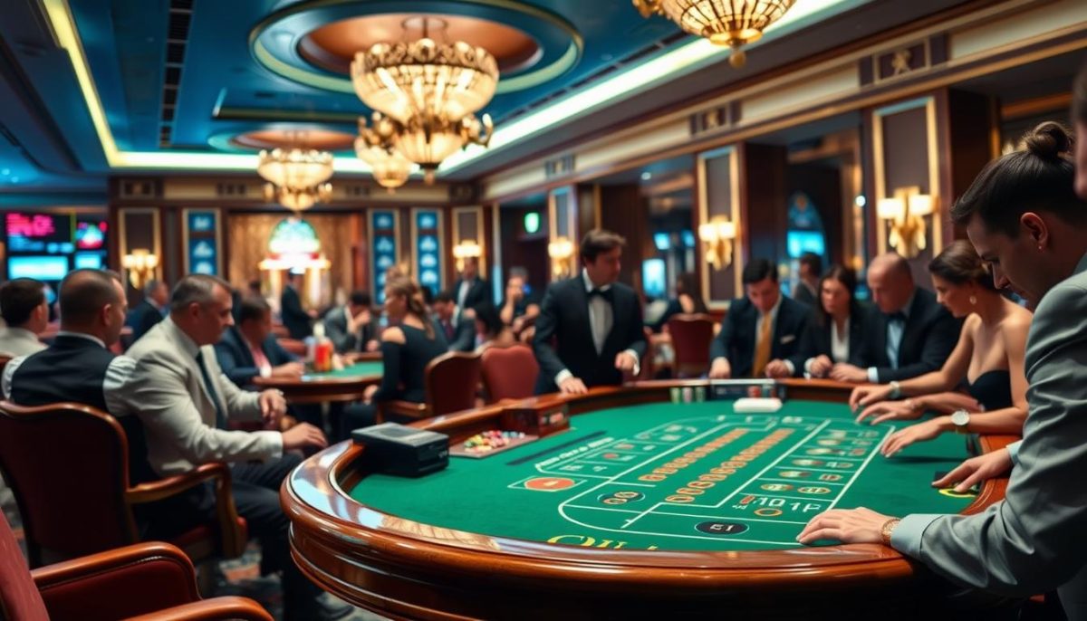 Live casino baccarat