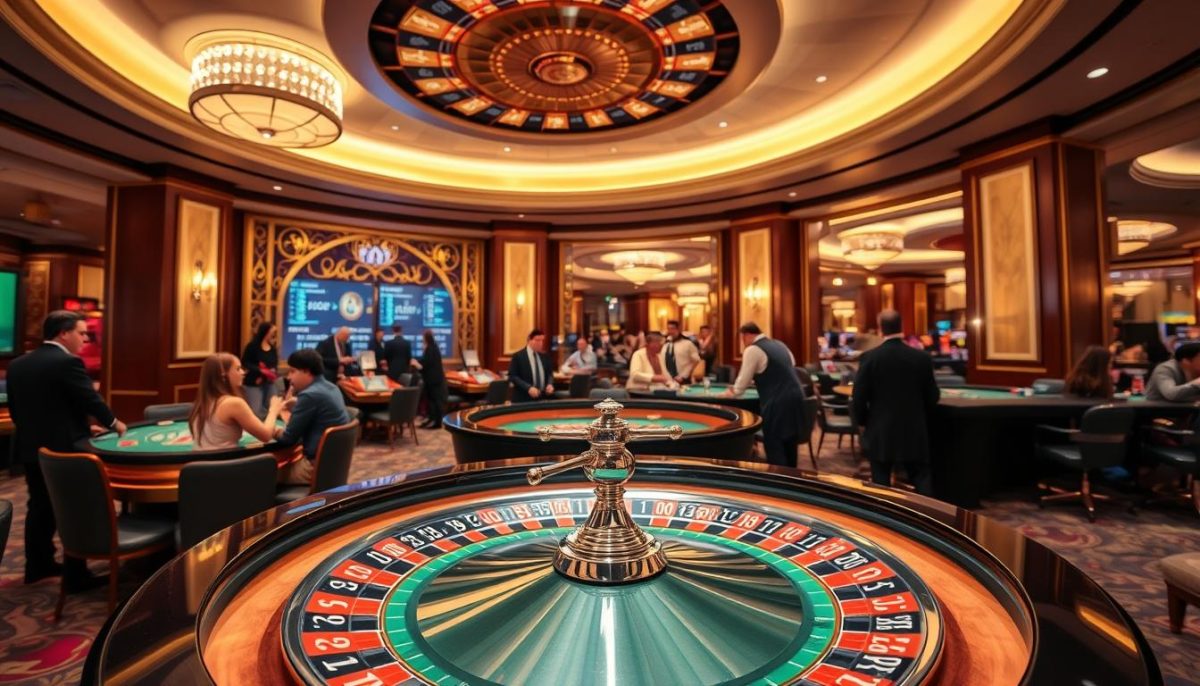 Live casino roulette